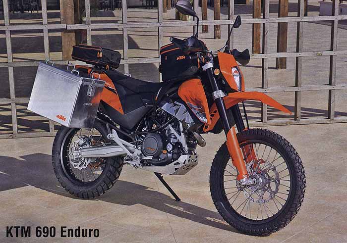 КТМ 690 Enduro, зндуро. KTM 690 SMC, мотард. КТМ 690 Duke, дорожный.